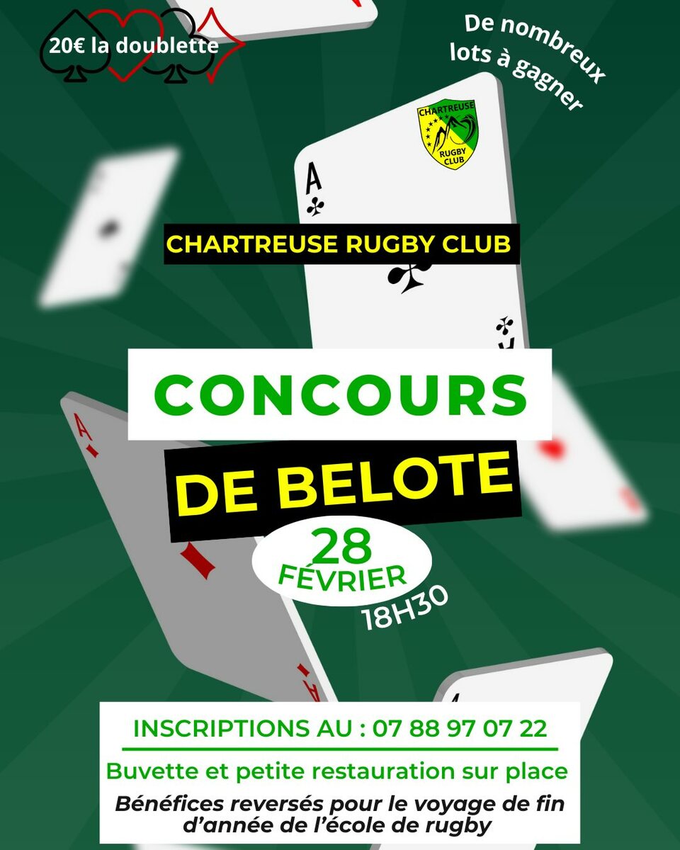 Concours de belote du CRC