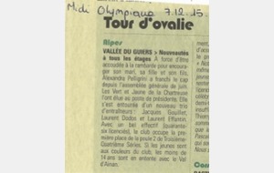 Midi Olympique du 7.12.15