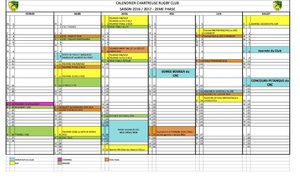 Calendrier fin de saison du CRC