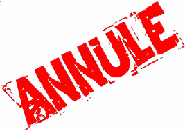 Annulation des tournois EDR du 9 Décembre 