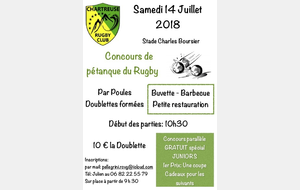 Concours de pétanque du Rugby