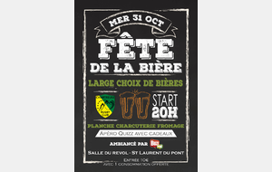 Fête de la Bière Mercredi 31 Octobre 2018 Saint Laurent du Pont