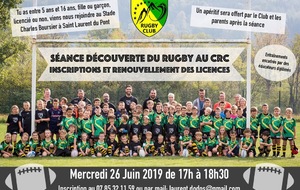 Découverte du rugby au CRC