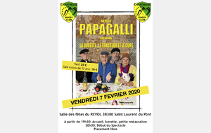 Permanences Vente de billets Papagalli