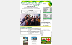 Newsletter du Chartreuse Rugby Club - Numéro 48