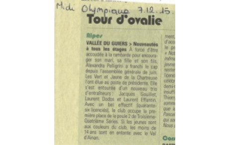 Midi Olympique du 7.12.15