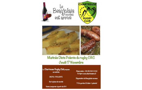 Matinée Diots Polente au marché le Jeudi 17 Novembre