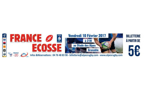 Match U20 France-Ecosse du Vendredi 10 Février