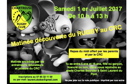Matinée découverte du Rugby au CRC