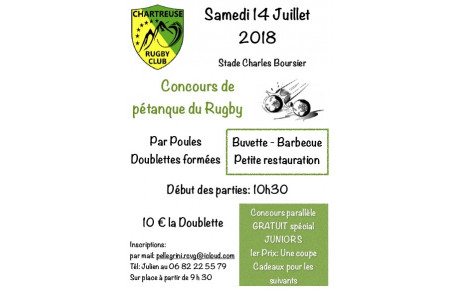 Concours de pétanque du Rugby