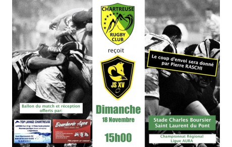 Venez tous soutenir votre équipe ce Dimanche 18 Novembre 