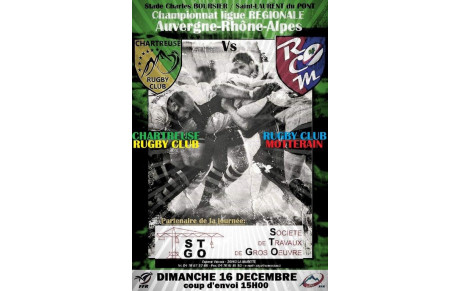 Match CRC - RC Motterain Dimanche 16 Décembre