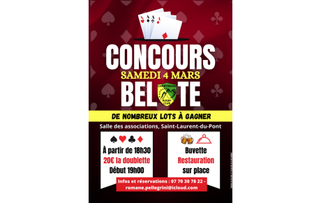 Concours de belote du CRC