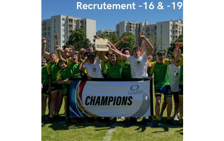 RECRUTEMENT SENIORS, U16 ET U19